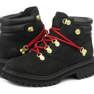 TIMBERLAND WOMEN'S LTD HERITAGE 6'' INCH BOOT BLACK NUBUCK A2JVD